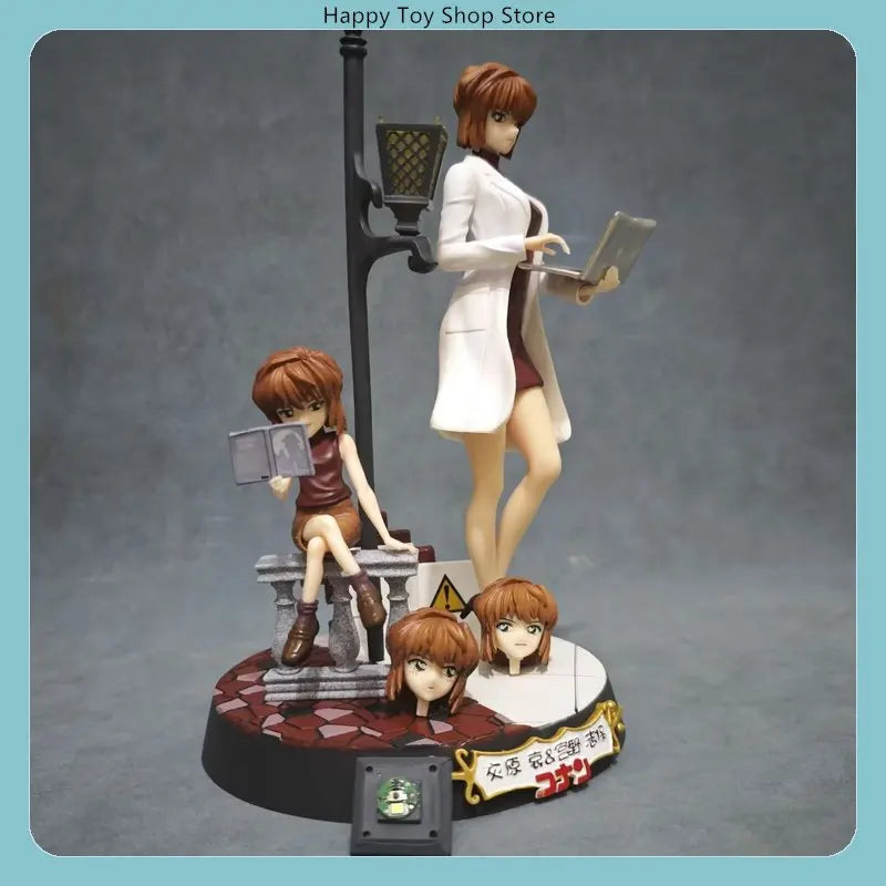Detective Conan Ai Haibara Two Forms PVC Figure Desktop Ornament for Anime Fans - 12-26cm