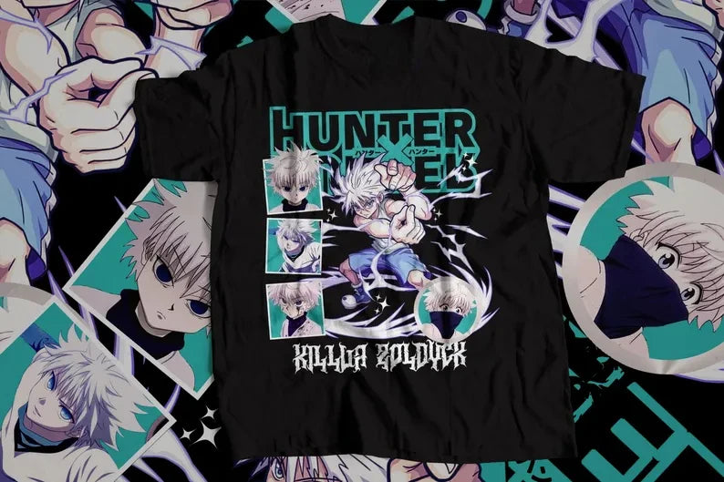 Hunter × Hunter Anime Graphic T Shirt Summer Cotton Men's Women Tee Streetwear Casual Trend Short Sleeve Couple Hip Hop Top