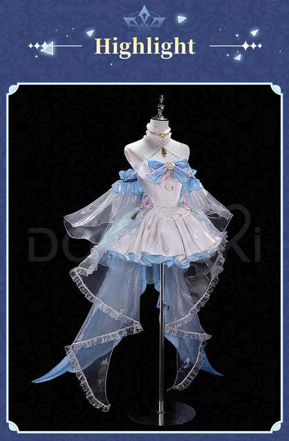 Kamisato Ayaka Doujin Cosplay Costume Game Genshin Impact Cosplay DokiDoki-SR Kamisato Ayaka Cosplay Women White Dress Costume