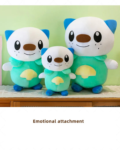 35/80cm Oshawott Pokemon Plush Toys Large Anime Doll Cute Pillow Cartoon Samurot Pokémon Plushie Stuffed Gift for Kids Christmas
