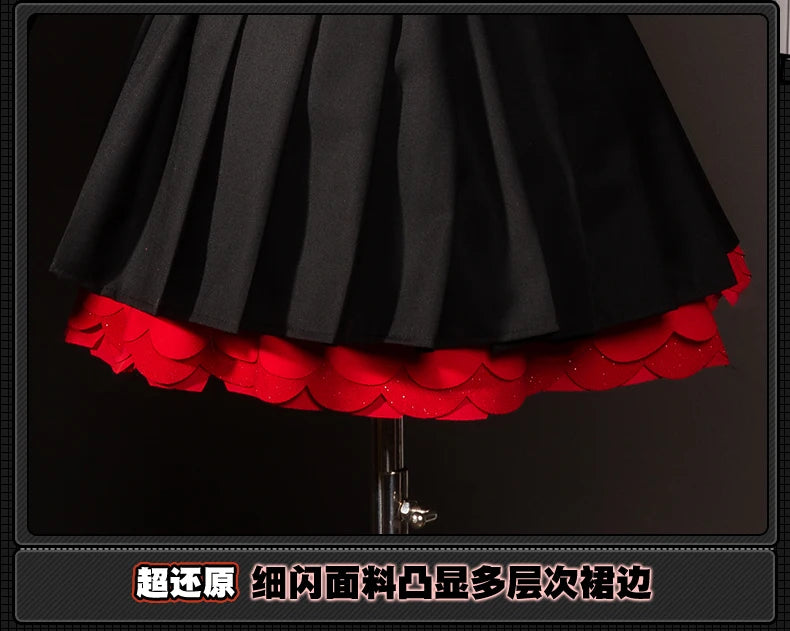 Zenless Zone Zero Ukinami Yuzuha Cosplay Costume Wig Skirt Sweater Uniform Headwear Spook Shack Halloween Party for Women Girls