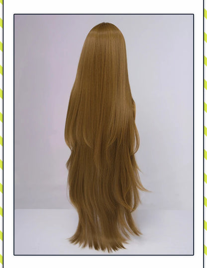 IN STOCK Rodion Ishmael Hong Lu Cosplay Wig Game DokiDoki Women Men 90cm Orange Black Long Hair Ishmael Cosplay Free Wig Cap