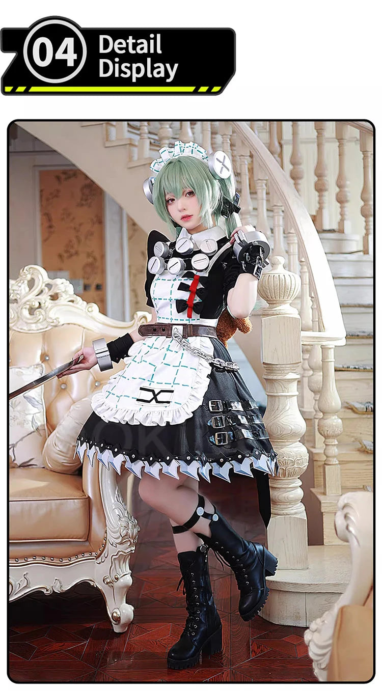 【L Size Sold Out】Corin Wickes Cosplay Game Zenless Zone Zero DokiDoki-R Victoria Housekeeping Corin Bag Women Cute Maid Dress