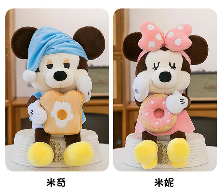 60/80/100cm Big Size Mickey Mouse Anime Plush Stuffed Doll Minnie Mouse Plushies Disney Pillow Peluche Ornaments Children's Gift