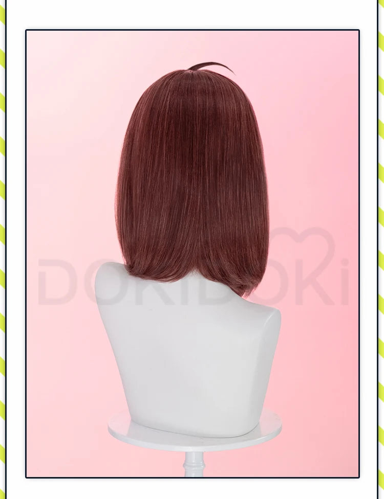 IN STOCK Momo Ayase Wig Anime Dandadan Cosplay DokiDoki Women 38cm Brown Short Hair Ayase Momo Maid Halloween Ear Clips Free Cap