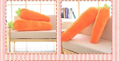 90/110cmKawaii Simulation Carrot Plush pillow toy Cute Soft Stuffed Vegetable Carrot Pillow Doll for Kids girl boy birthday Gift
