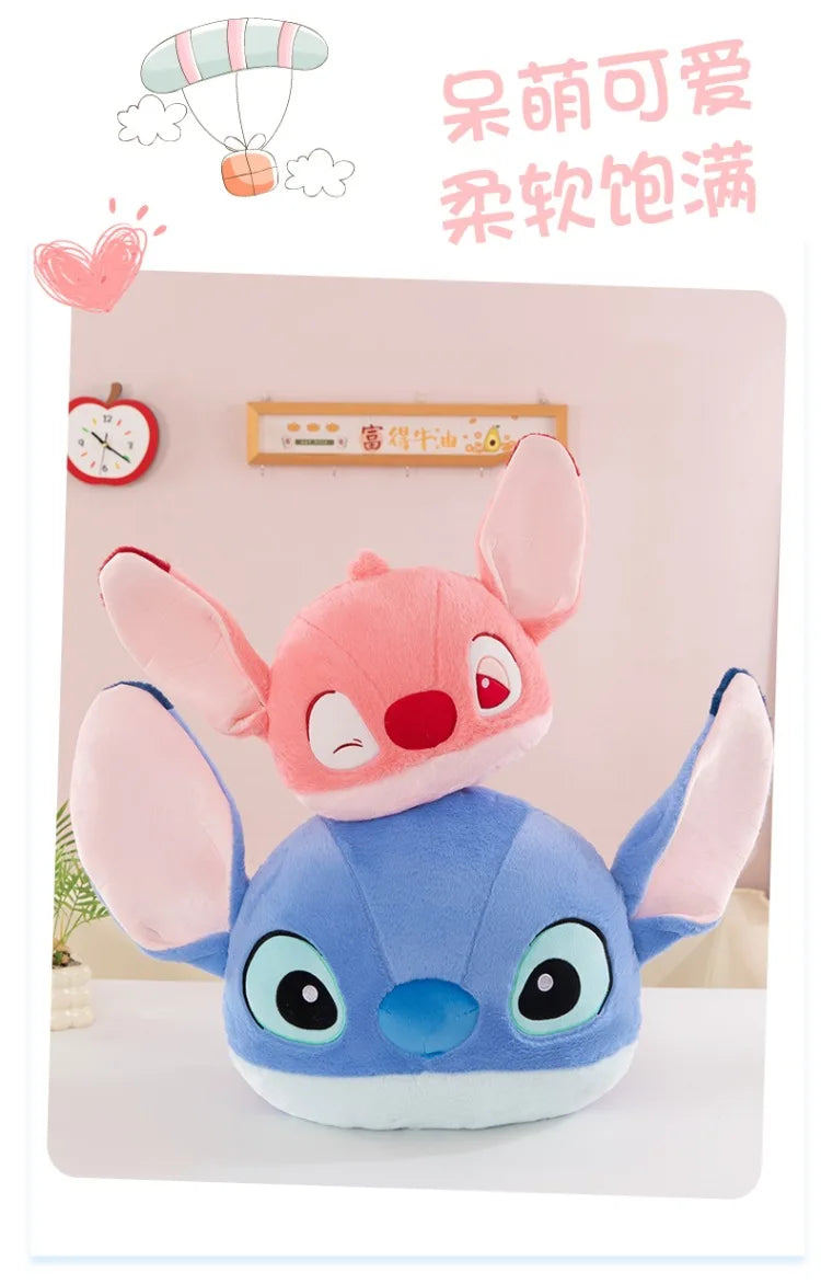 35/50/65cm Big Size Lilo & Stitch Anime Plush Stuffed Doll Kawaii Room Decoration Plushies Pillow Ornament Children Holiday Gift