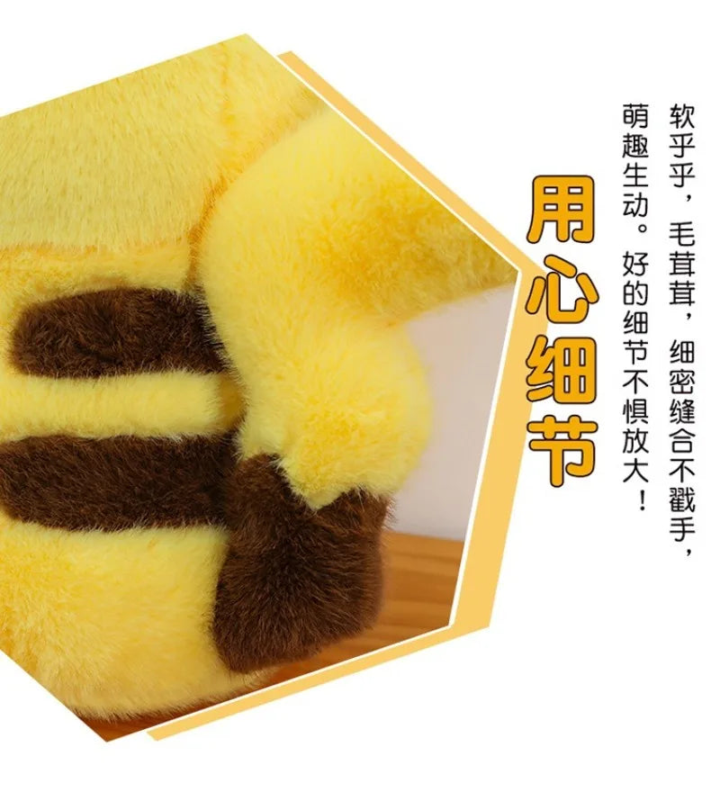 35/45/60CM Pikachu Pokémon Plushie Cartoon Anime Kawaii Peluche Comfortable Soft Doll Cushion Children Room Decoration Toy Gift