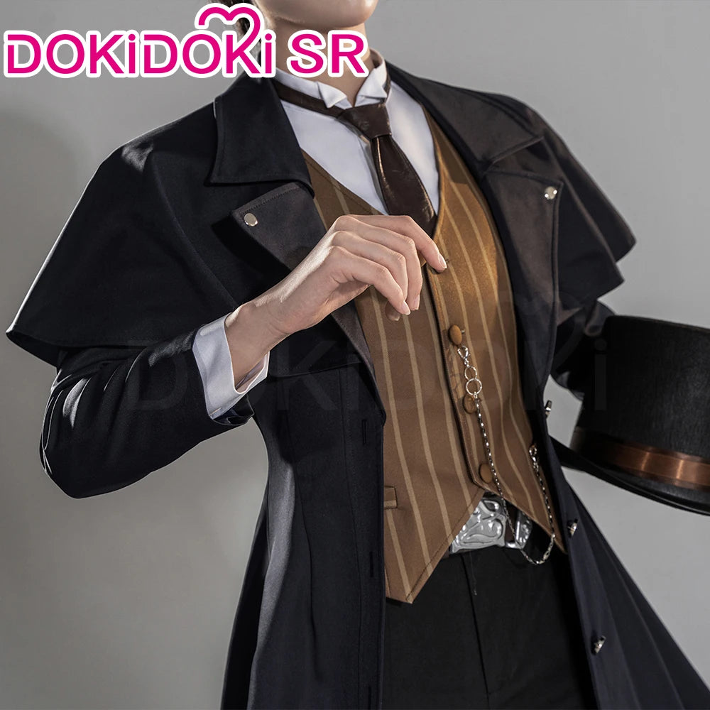 IN STOCK Klein Moretti Cosplay Costume Anime Lord of the Mysteries DokiDoki-SR Men Black Suit Klein Moretti Cosplay Hat