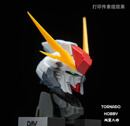 TORNADO HOBBY Studio XI RX-105 Head Carving 1/144 1/72 Sky Defender Assembly Model Kit Toy GK Model Mecha Head Accessory Gifts