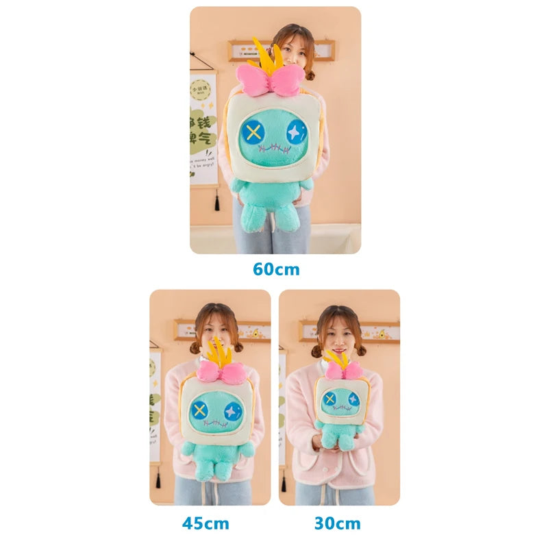 30/60cm Bread Scrump Disney Lilo and Stitch Plush Toys Kawaii Cartoon Stich Pillow Stuffed Doll Plushie Kids Birthday Xmas Gifts