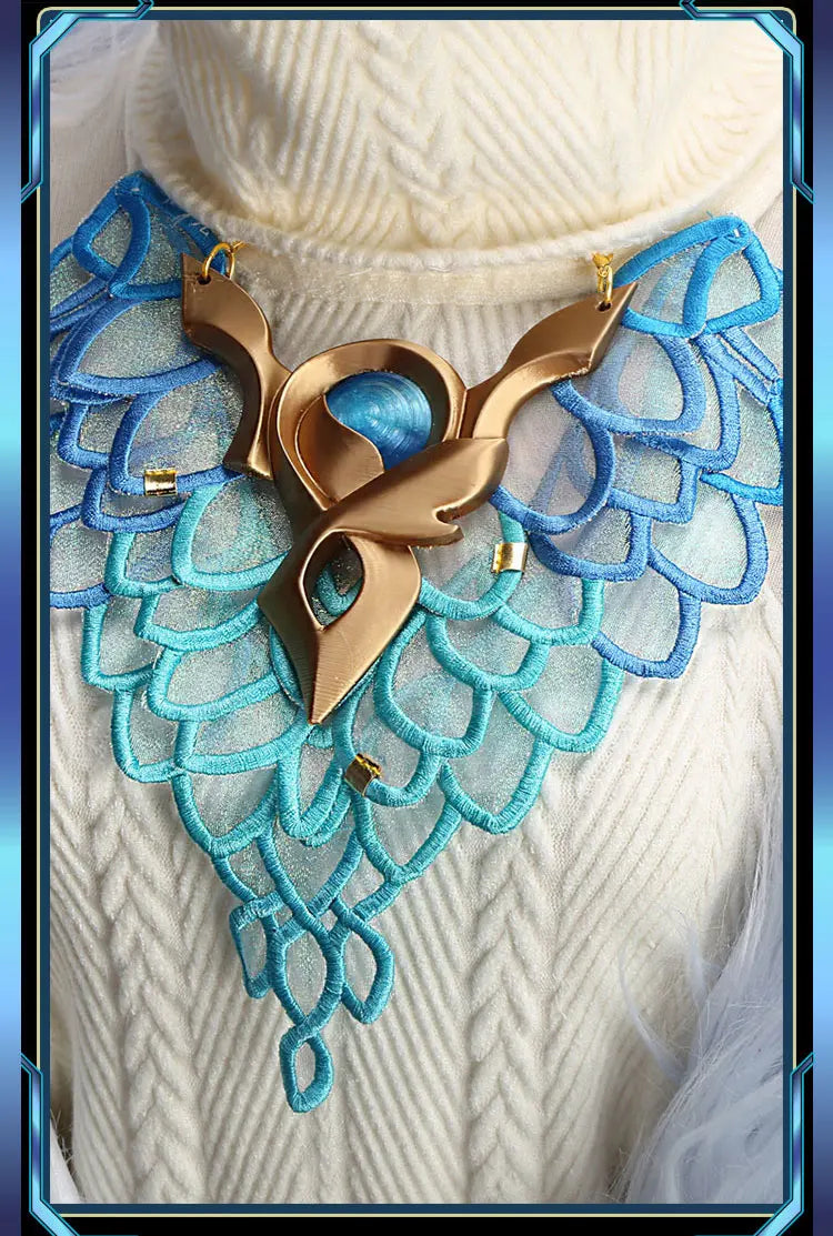 IN STOCK Auroraa Kaynn Cosplay Costume Game Cosplay DokiDoki-R Women Auroraa Witch Costume Mace Hat Ears Props