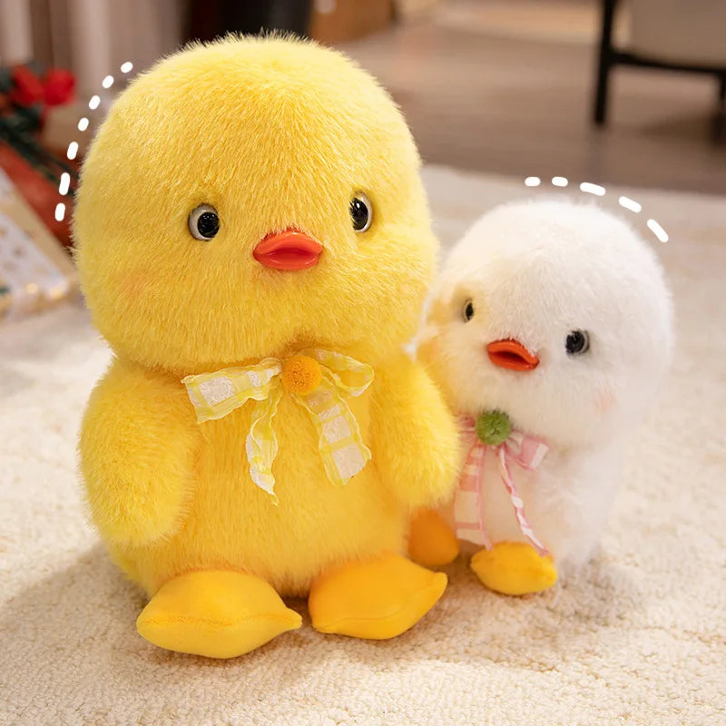 Cartoon Farm Animal Cute Duck Plush Toy Kawaii Plushies Yellow White Baby Duck Soft Doll Birthday Gift For Girl Boy