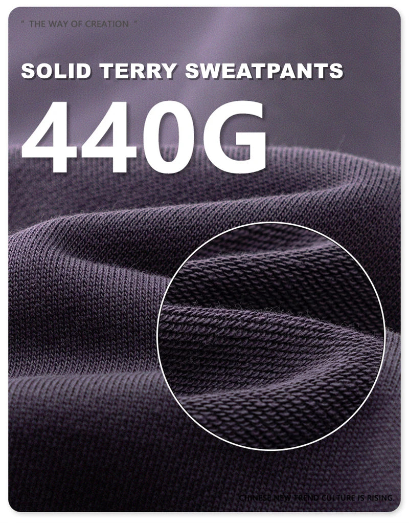 ZODF 2024 Autumn Winter Unisex Solid Sweatpants Heavyweight 440gsm Casual Loose Fit Sport Joggers HY0890