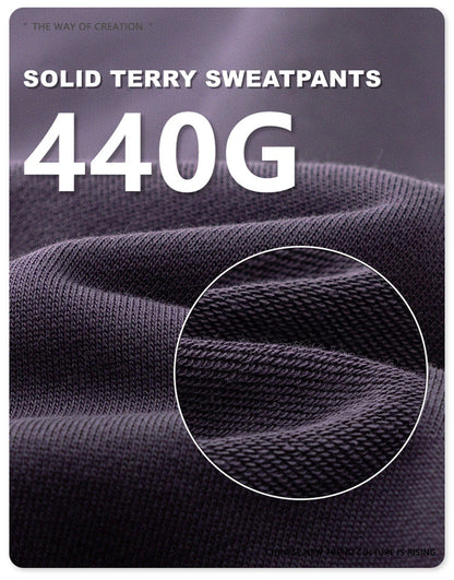 ZODF 2024 Autumn Winter Unisex Solid Sweatpants Heavyweight 440gsm Casual Loose Fit Sport Joggers HY0890
