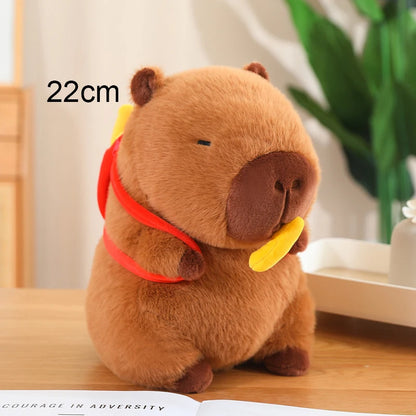 New Arrival Capybara Plushies Xmas Birthday Party Decor Capibara Soft Toys Cute Chips Bag Cake Capybara Stuffed Toy Kids Gift