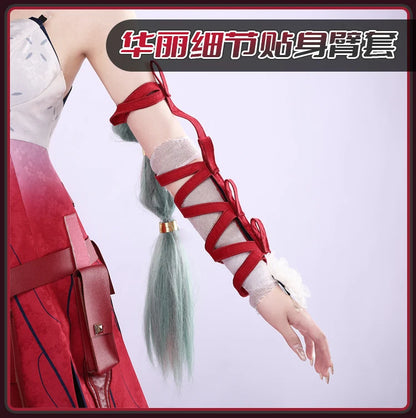 Wuthering Waves Phrolova Cosplay Costume Wig Dress Headwear Earrings Fractsidus Halloween Party for Women Girls Accessory Props