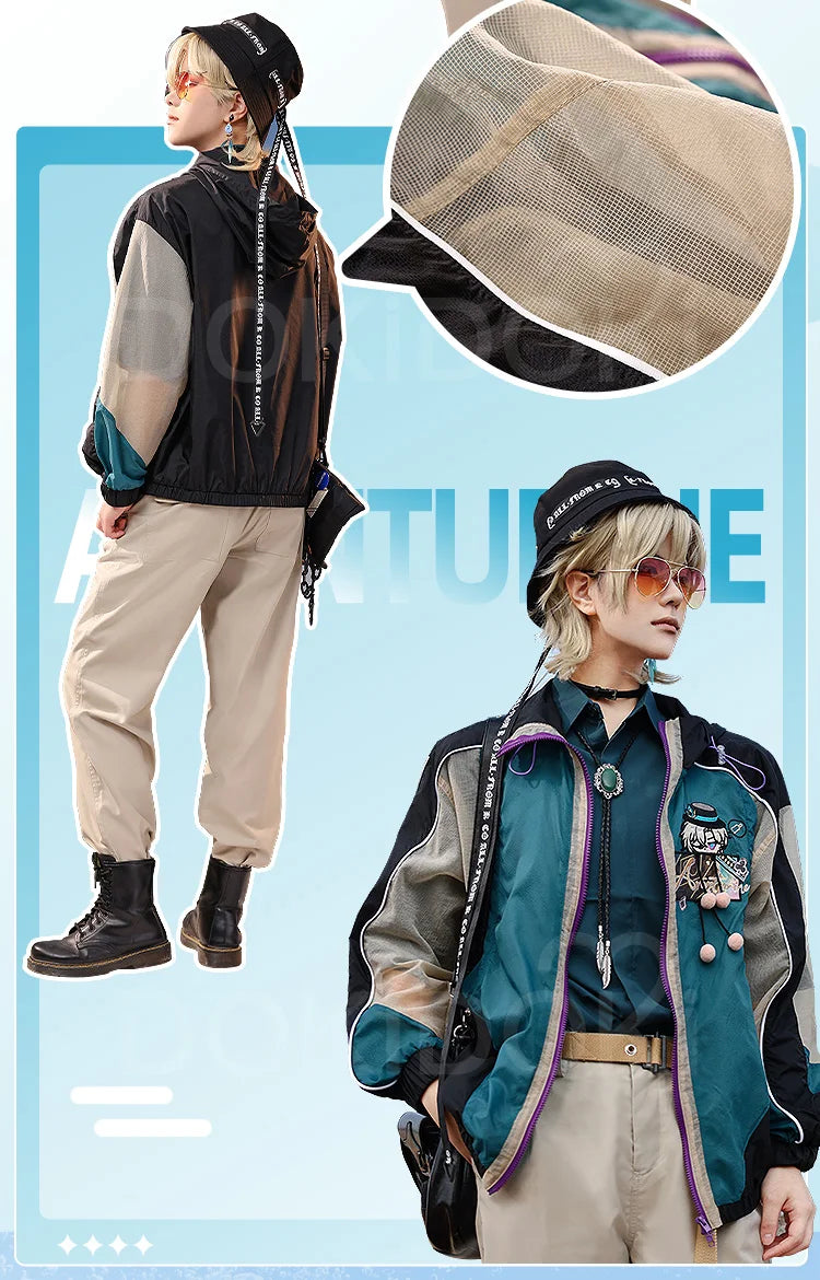 Aventurine Blade Robin Firefly Sparkle Feixiao Doujin Cosplay Costume Game Honkai: Star Rail DokiDoki-SR HSR Sunscreen Jacket