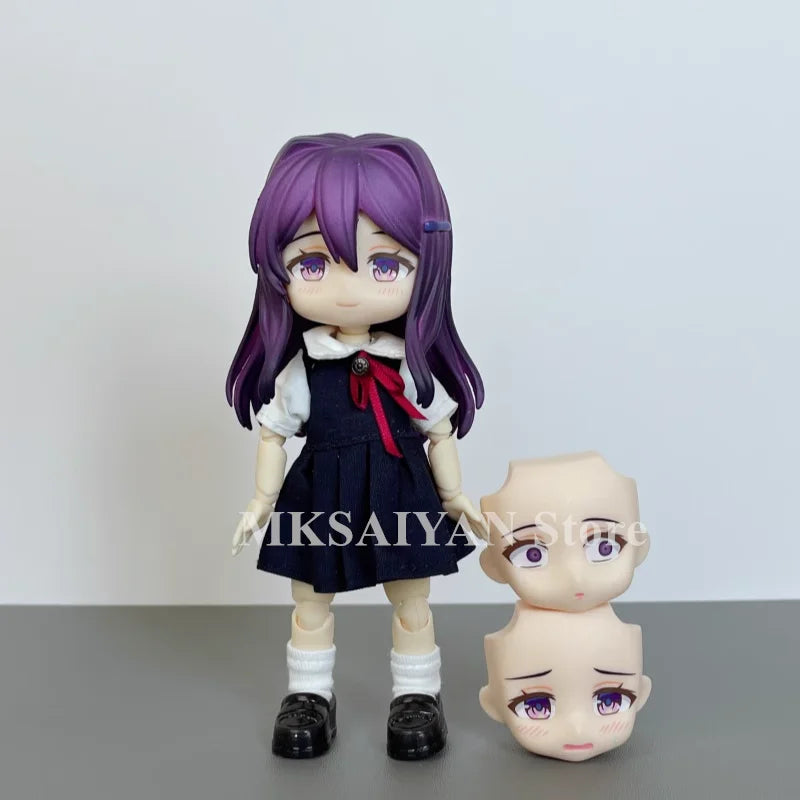 Doki Doki Literature Club! Yuri Anime Figure #2283 Kwaii Q Ver. PVC Action Figure Model Joint Doll Toys Gifts