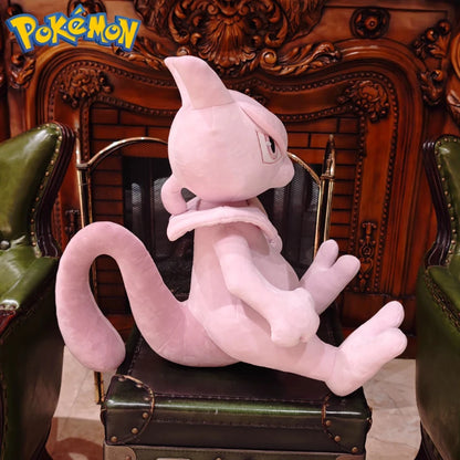 45CM Pokemon Mewtwo Cartoon Anime Peluche Kawaii Stuffed Animal Ornament Comfortable Soft Doll Children Cushion Plush Toy Gift