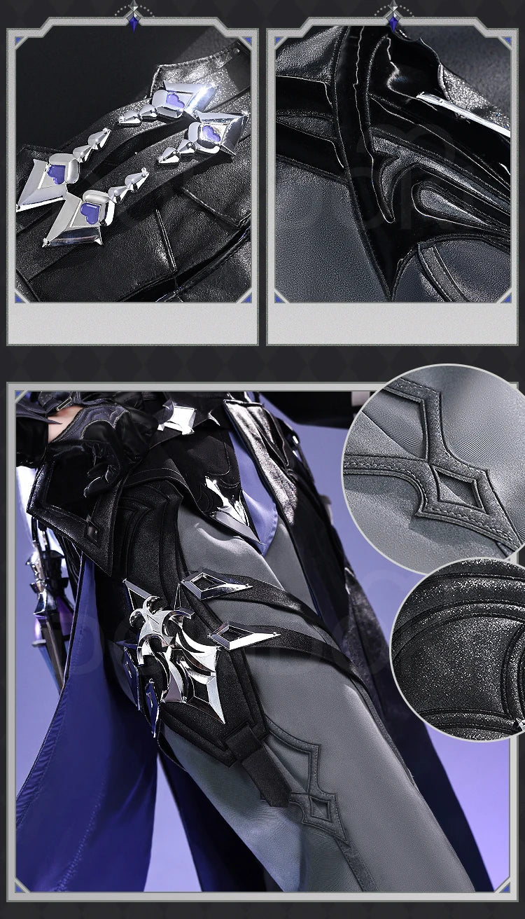 Flins Cosplay Costume Game Genshin Impact【S-3XL】DokiDoki-SR Kyrll Chudomirovich Flins Cosplay Men Halloween Costume Plus Size