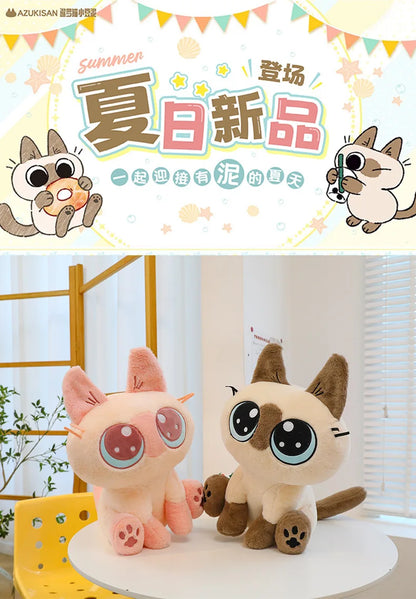 30-50cm Siamese Cat Animals Stuffed Doll Super Soft Home Office Decor High Quality Rabbit Toys Girls Boys Christmas Presents