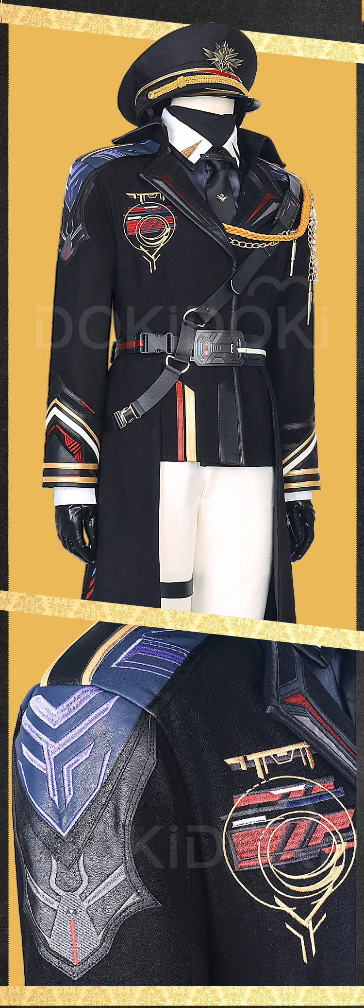 Caleb MC Cosplay Costume Game Love and Deepspace【XS-2XL】DokiDoki-R Men Women Pilot Uniform Xia Yizhou Hat Plus Size