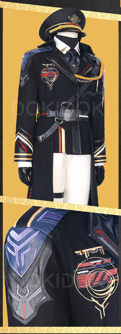 Caleb MC Cosplay Costume Game Love and Deepspace【XS-2XL】DokiDoki-R Men Women Pilot Uniform Xia Yizhou Hat Plus Size