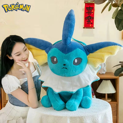 45/60/80CM Big Size Pokémon Jolteon Plushies ‌Vaporeon Cartoon Anime Stuffed Ornament Comfortable Soft Doll Children's Toy Gift