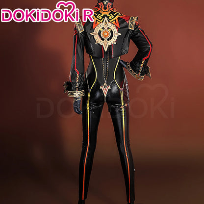 IN STOCK Mavuika Cosplay Costume Game Genshin Impact Cosplay【XS-2XL】DokiDoki-R Pyro Archon Mavuika Women Black Costume Plus Size