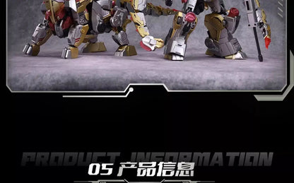 BRONTOSOLID TA-LYL004 Legendary Class Alloy Frame Metal Skeleton Action Figure Fully Poseable Mecha Warrior Assembly Model Gifts