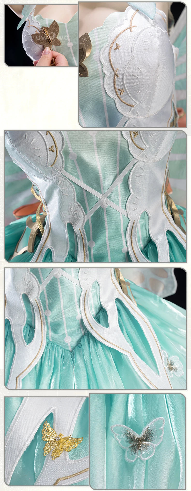 IN STOCK UWOWO Firefly Cosplay Game Honkai Star Rail Fanart Firefly Fairy Princess Cosplay Costume Halloween Costume