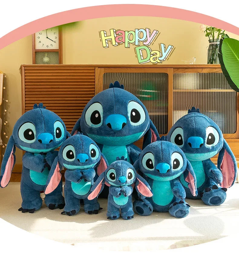 80cm Big Size Disney LILO & Stitch Anime Plush Stuffed Doll Room Plushies Pillow Kawaii Ornaments Children's Holiday Gifts