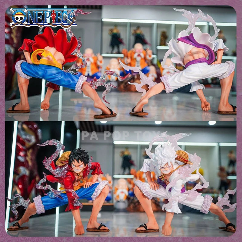 16cm One Piece Luffy Anime Figure Nika Luffy JT Gear Second Action Figurine Straw Hat Statue 2 Colors PVC Model Collect Toy Gift
