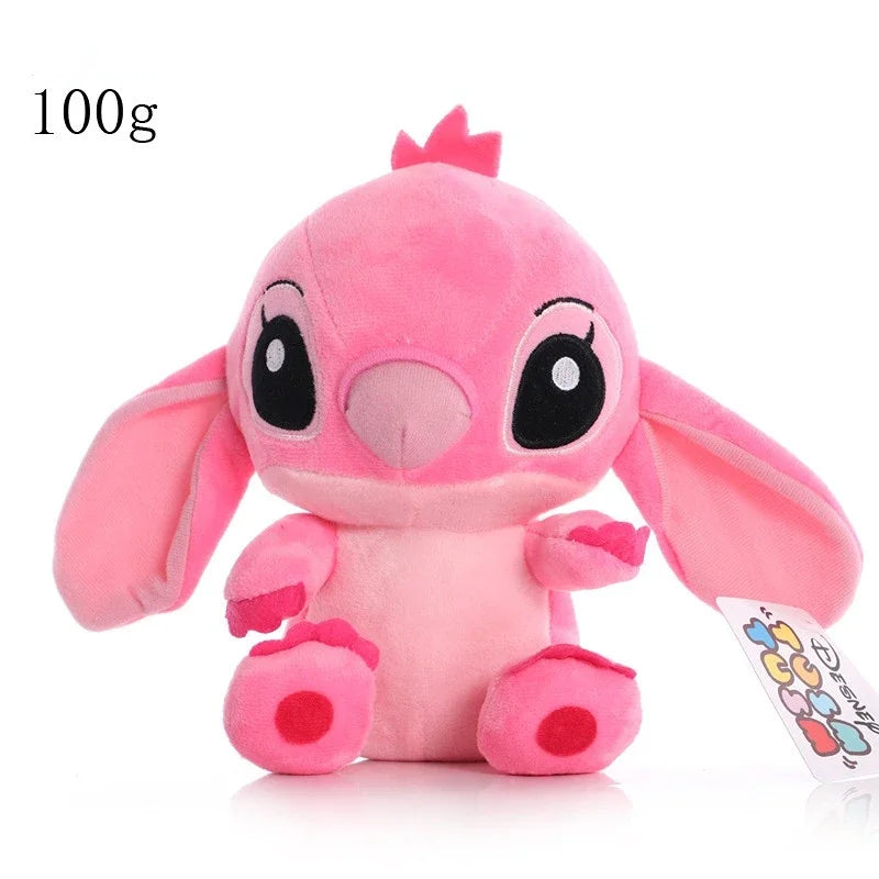 12-20cm Disney Stitch Mickey Minnie Plush Keychain Models Kawaii Cartoon Stuffed Plush Dolls Toys Anime Baby Kids Birthday Gifts