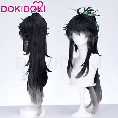Qiuyuan Cosplay Costume Game Wuthering Waves DokiDoki-SR Men White Suits Wuthering Waves Qiuyuan Wig Cosplay Accessories