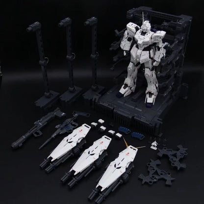 In Stock﻿ SHENSHOU Model Unicorn MGEX 1/100 RX-0 Assembly Model Kit Toys Toy With Lamp Group Action Figure Robot Gifts