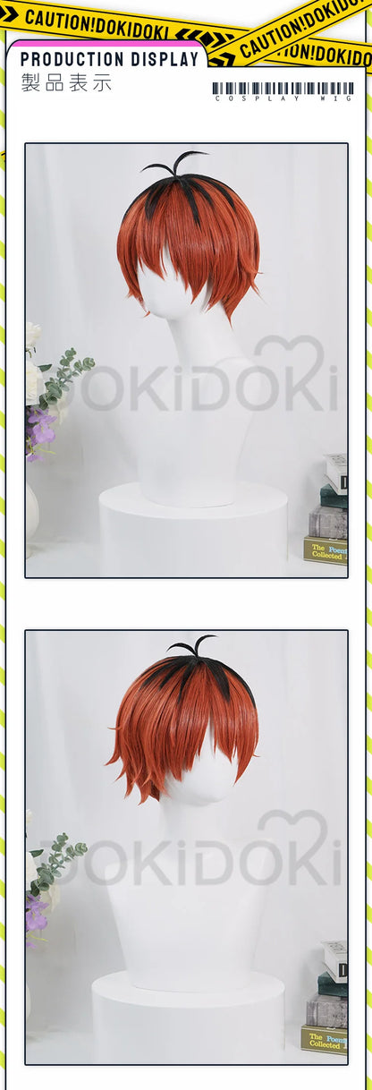 IN STOCK Himmel Stark Heiter Wig Anime Frieren: Beyond Journey's End Cosplay DokiDoki Men Wreath Blue Short Hair Heat Resistant