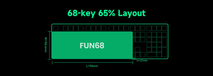 Akko MonsGeek FUN68 & FUN60 PRO&MAX HE Magnetic 60% 65% Gaming Keyboards Rapid Trigger 8K Custom Keyboard for Esports