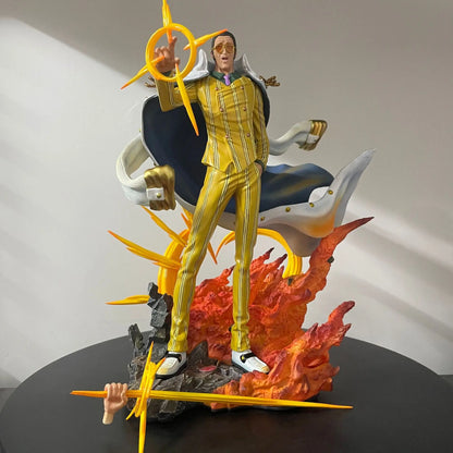 ONE PIECE Kizaru Borsalino Anime Figure Three Major Generals of The Navy Borsalino PVC Statue Collection Model Ornament Gift Toy