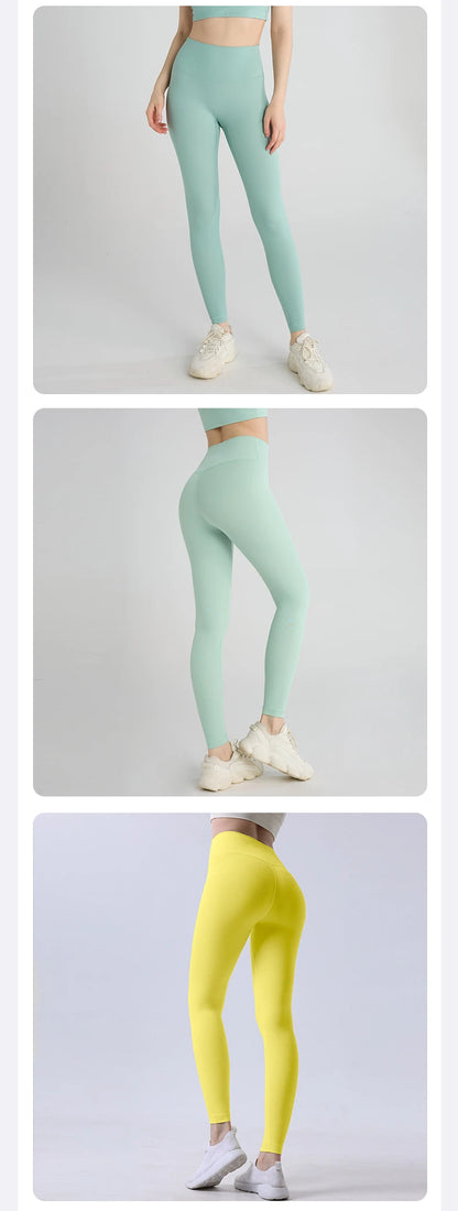 Summer Hot Sale Women’s High Waisted Hip Lifting Breathable Yoga Leggings for Running Cycling Fitness