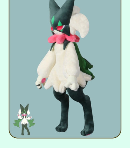 80cm Meowscarada 2.0 Big Size Pokemon Anime Plush Stuffed Doll Kawaii Room Decoration Plushies Pillow Ornaments Holiday Gifts