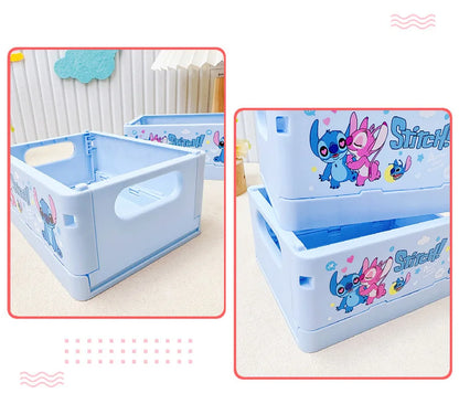 New Stitch Folding Storage Box Interstellar Baby Stitch Stacking Music Desktop Stationery Storage Rack