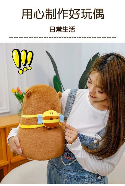 50cm Capybara Plush Simulation Capibara Anime Fluffty Toy Cute Doll Stuffed Animals Soft Doll Plush  Children's Birthday Gifts