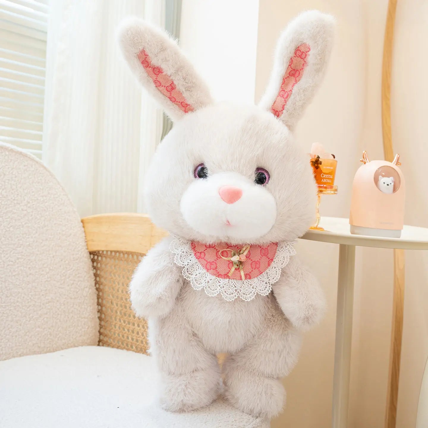 Rabbit Plush Toy Cartoon Stuffed Animal Toy and Hobby Plush Pillow Bed Sofa Back Cushion Kawaii Room Decor Kids Birthday Gift
