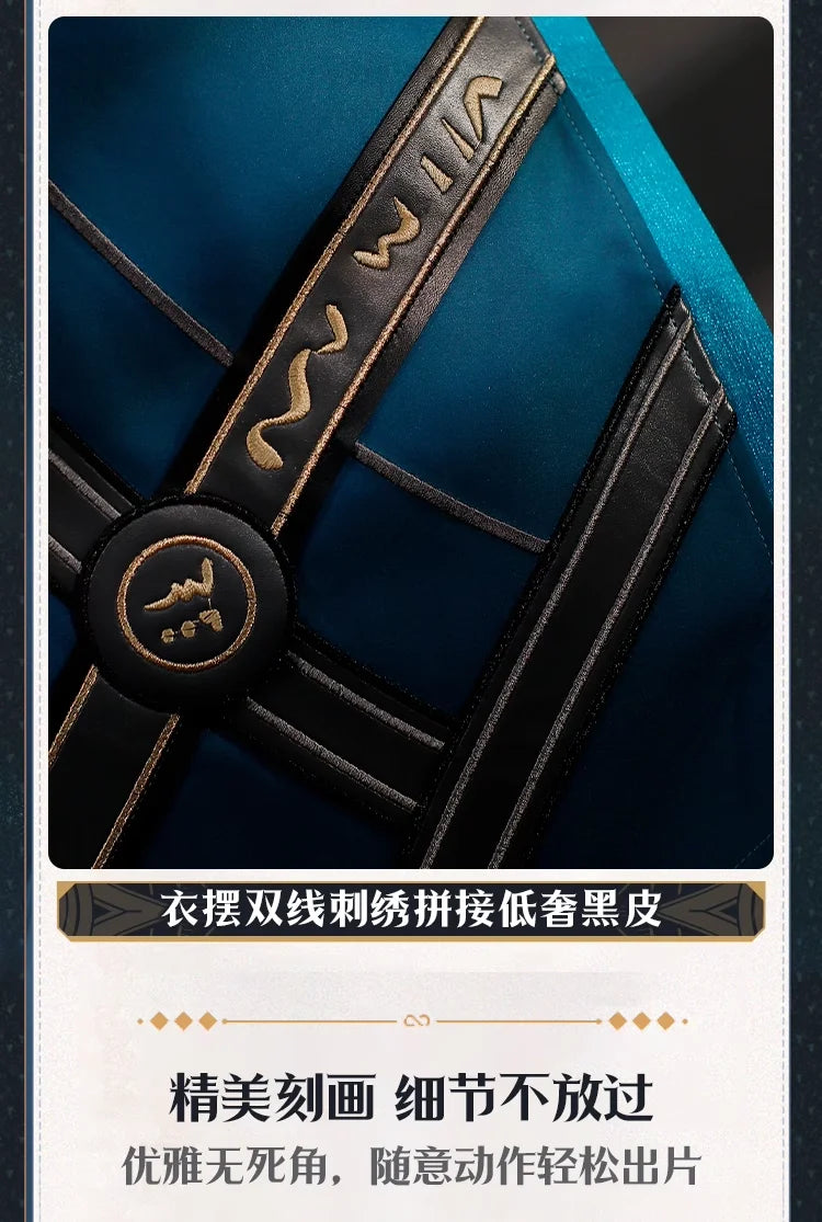 iCoser Honkai Star Rail Anaxa Cosplay Costume Wig Uniform Headwear Metal Prop Anaxagoras Amphoreus Halloween Party for Women Men