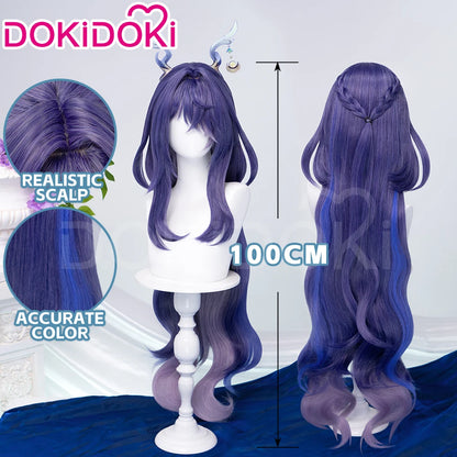 IN STOCK Lauma Aino Sandrone Wig Game Genshin Impact Cosplay Wig DokiDoki Nod-Krai Women Long Hair Free Wig Cap Halloween