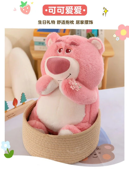40/55/70cm Super Big Size Lotso Disney Cartoon Anime Plush Stuffed Doll Kawaii Room Decoration Plush Pillow Kids Holiday Gift