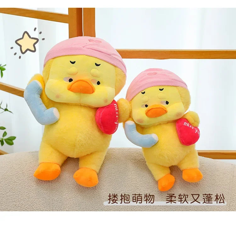 Cute Miss You Doesn't Want To Get Up Series Plush Toys Children's Soothing Dolls Indoor Ornaments Yellow Ducks Children's Gifts