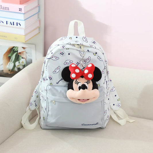 Cartoon Minnie Mouse Coin Purse Bag Pendant Plush Toy Mickey Lovely Earphone Storage Bag Kawaii Stuffed Anime Doll Gifts Girl
